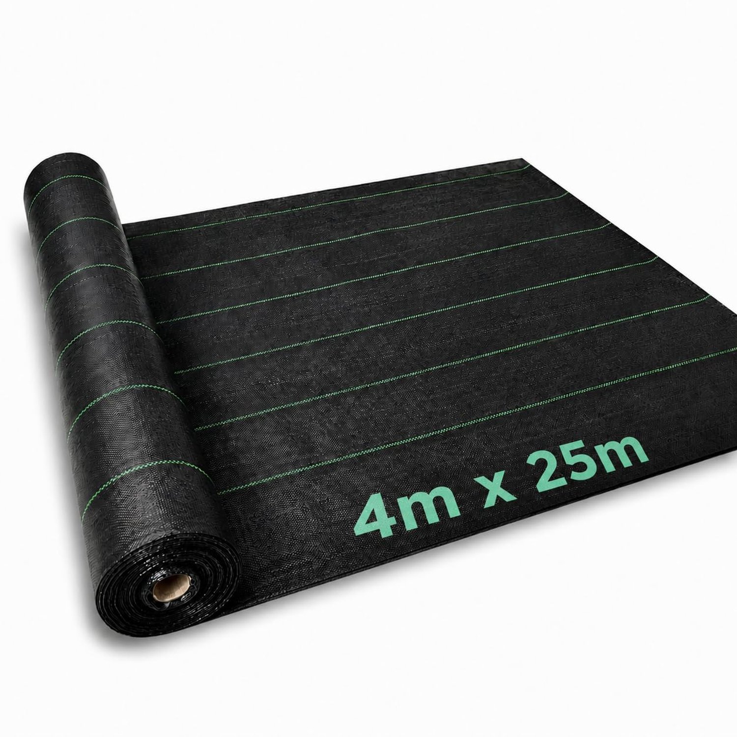 ANSIO Heavy Duty Weed Membrane 4m x 25m – Garden Weed Control Fabric, UV Stabilised Ground Cover, Breathable Landscape Fabric for Patios, Flower Beds, Driveways & Landscaping
