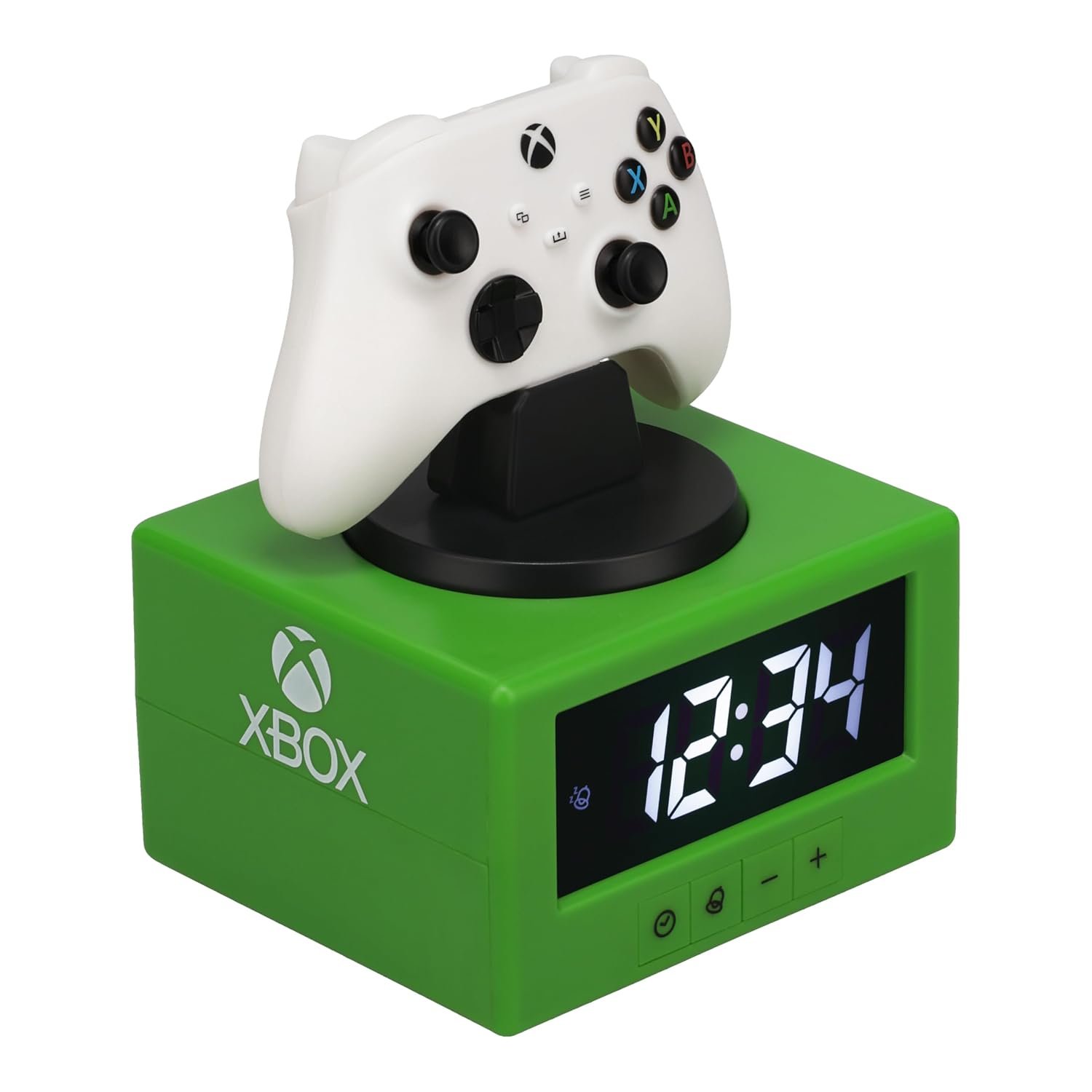 Paladone Xbox Controller Digital Alarm Clock with Night Light Function, Officially Licensed Gaming & Bedroom Décor for Kids, Adults, Boys, Men, Gifts for Gamers