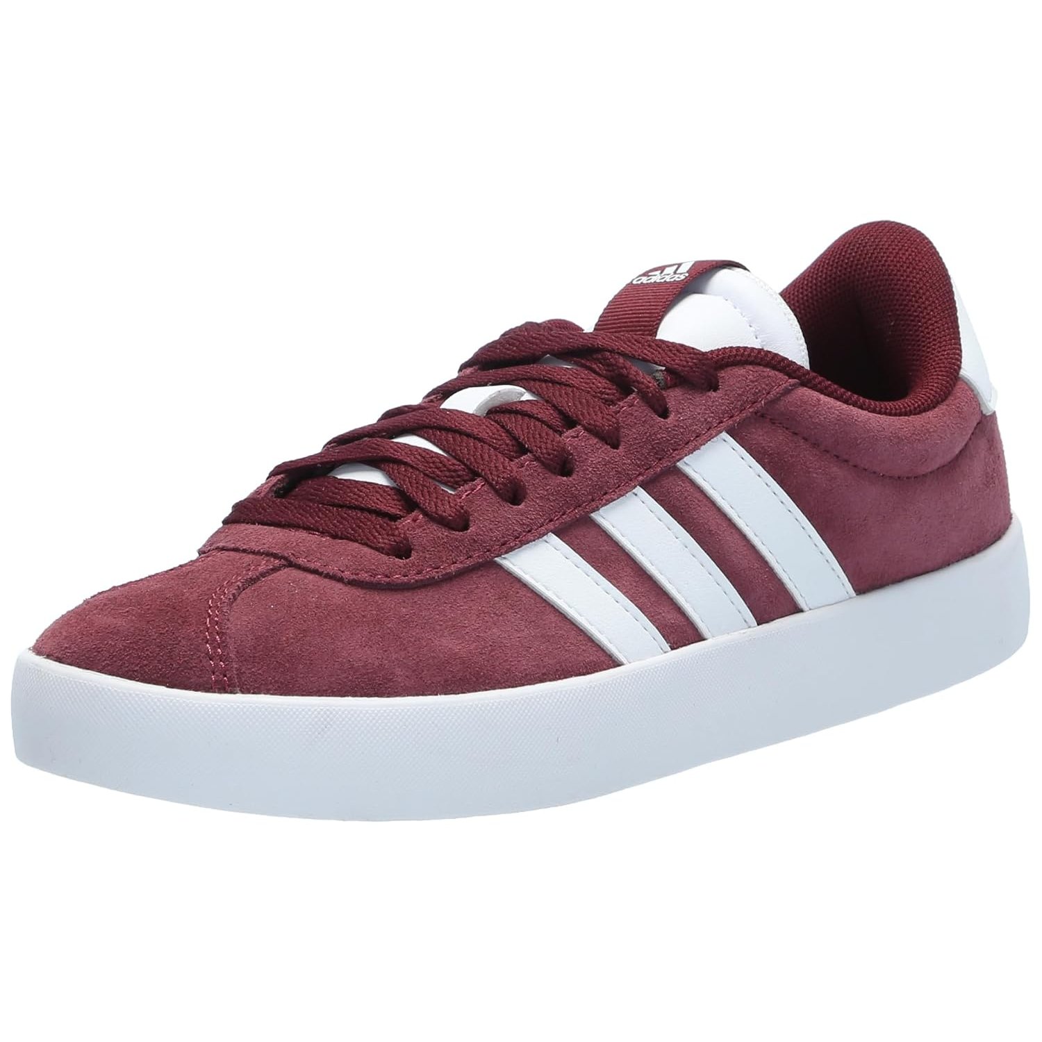 adidas Men's VL Court 3.0 Shoe, Shadow Red/White/Shadow Red, 7.5
