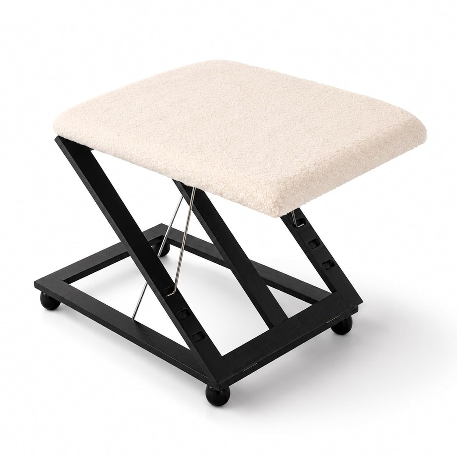 Oypla Adjustable Folding Cushion Padded Footstool Foot Leg Rest