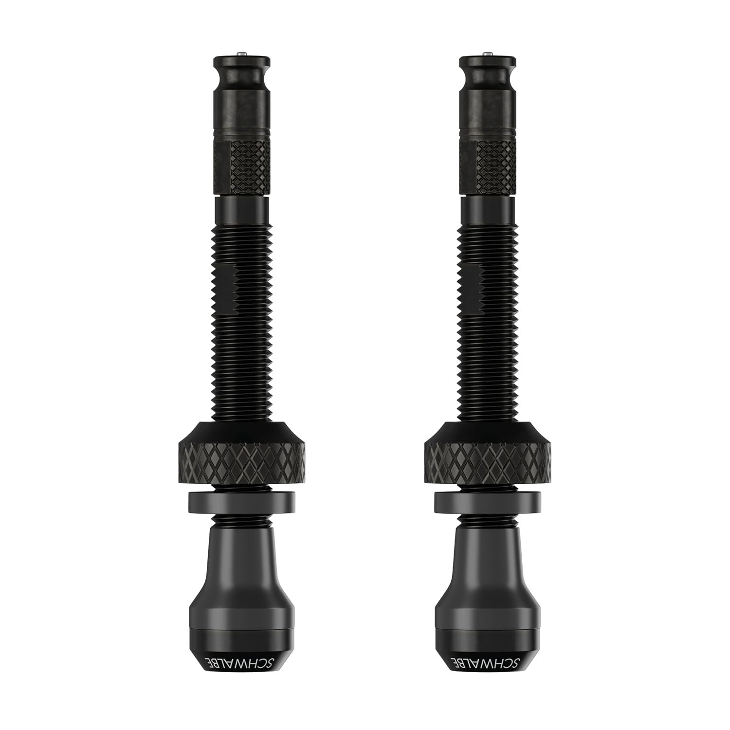 Schwalbe Clik Valve Tubeless Valve Set – 2 x 80 mm Bicycle Valve – Innovation for Easy Tyre Inflation – Tubeless Conversion
