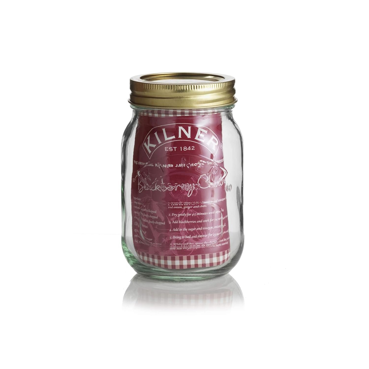 Kilner 0.5 Litre Genuine Screw Top Jar (Pack of 12), Clear, (0025.400)