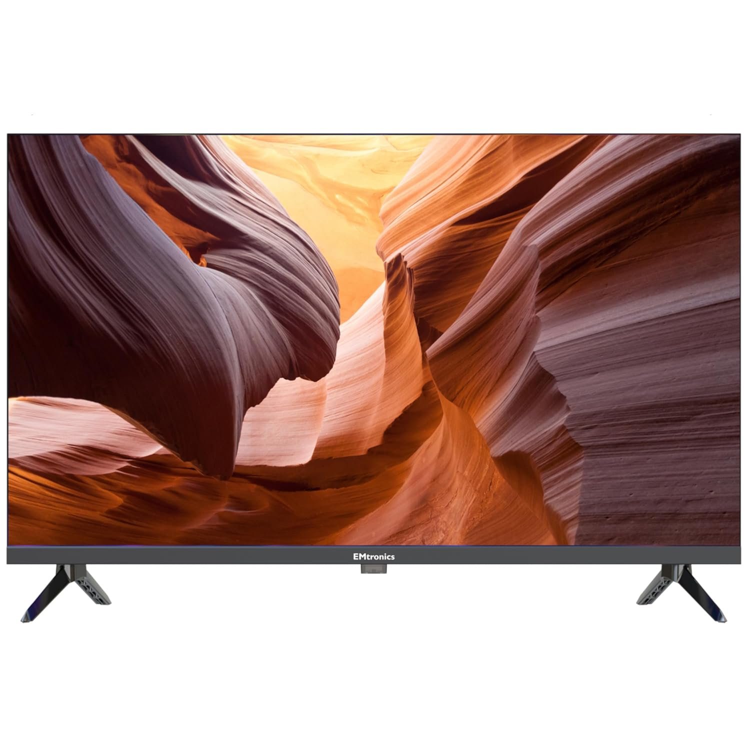 EMtronics 32 inch HD LED TV Black with Freeview, HDMI, USB Media Player, Coaxial, AUX, PVR Recording
