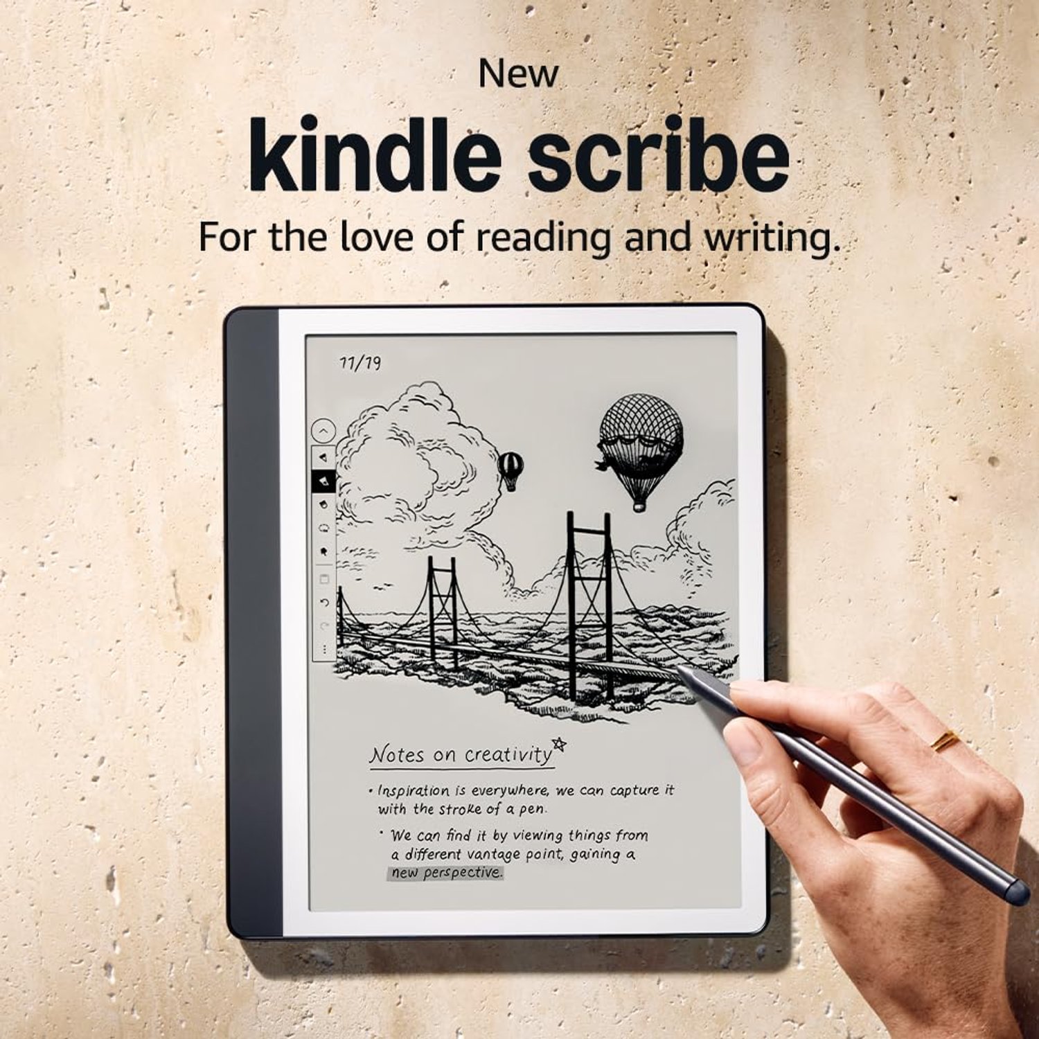 Certified Refurbished Amazon Kindle Scribe (64 GB) – Redesigned display with uniform borders. Now write directly on books and documents. Includes Premium Pen – Tungsten Grey