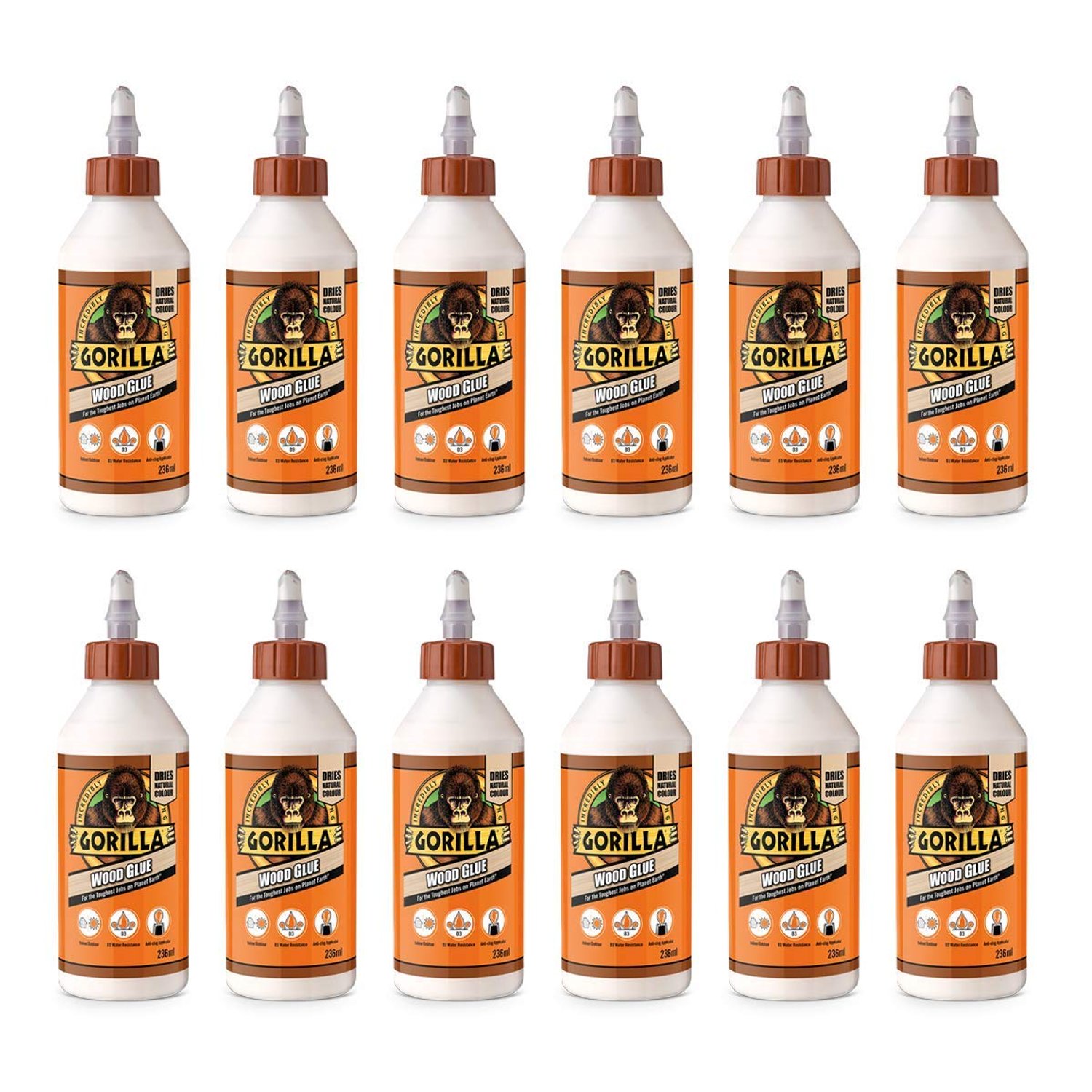 Gorilla Wood Glue 236ml (Pack of 12)