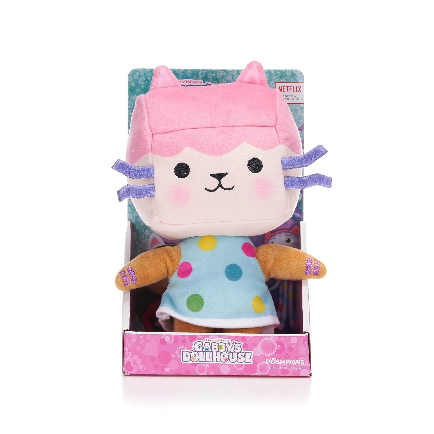 Gabby's Dollhouse 10" (25cm) Baby Box Cat Plush Soft Toy