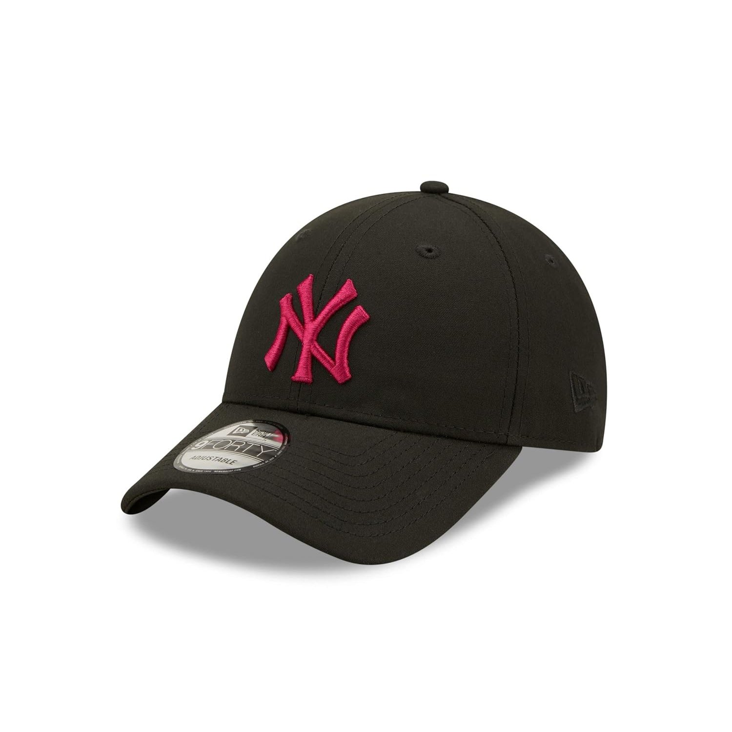 New Era Basecap NY Logo Accessoire Hut Kappe Cap New York Yankees Schwarz Pink MLB Fanprodukt - One-Size