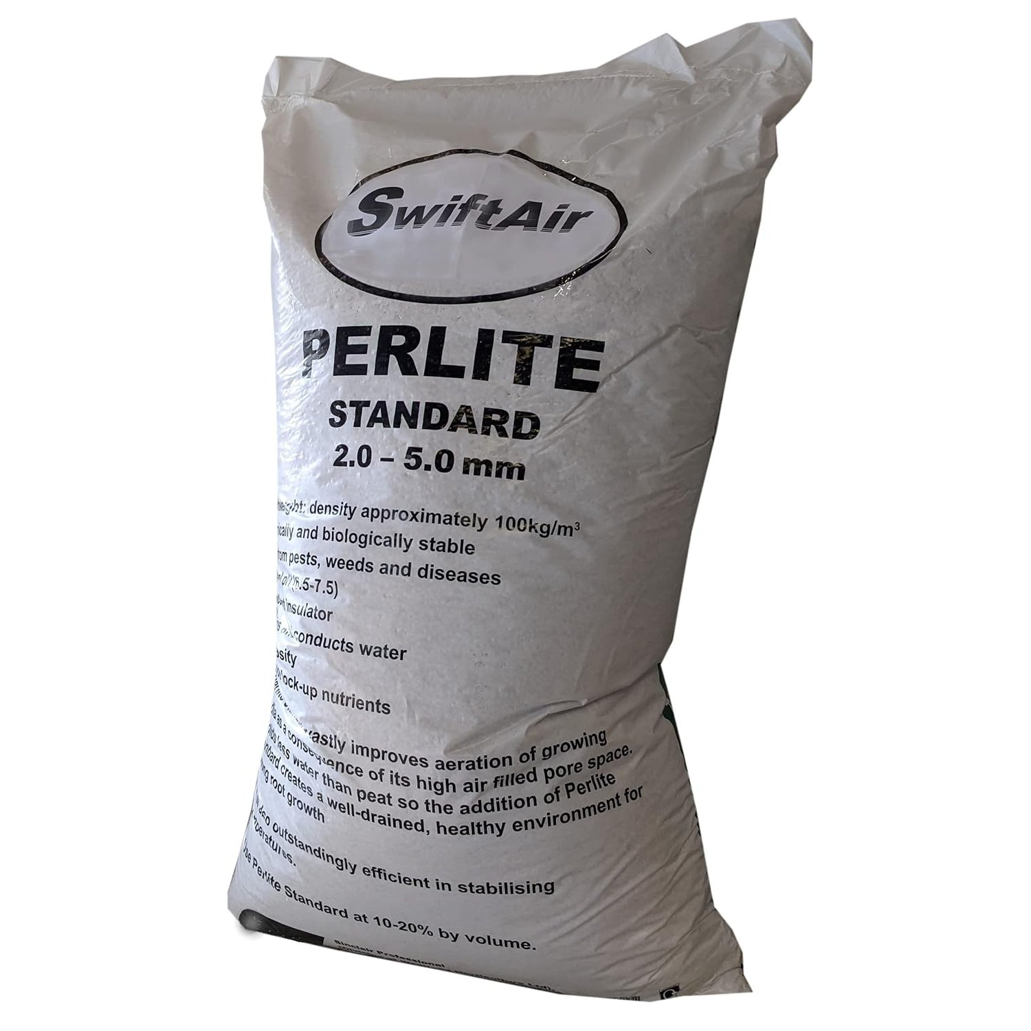 Swiftair Perlite 100L Bag for Horticultural and Organic Gardening 2-5mm Perlite