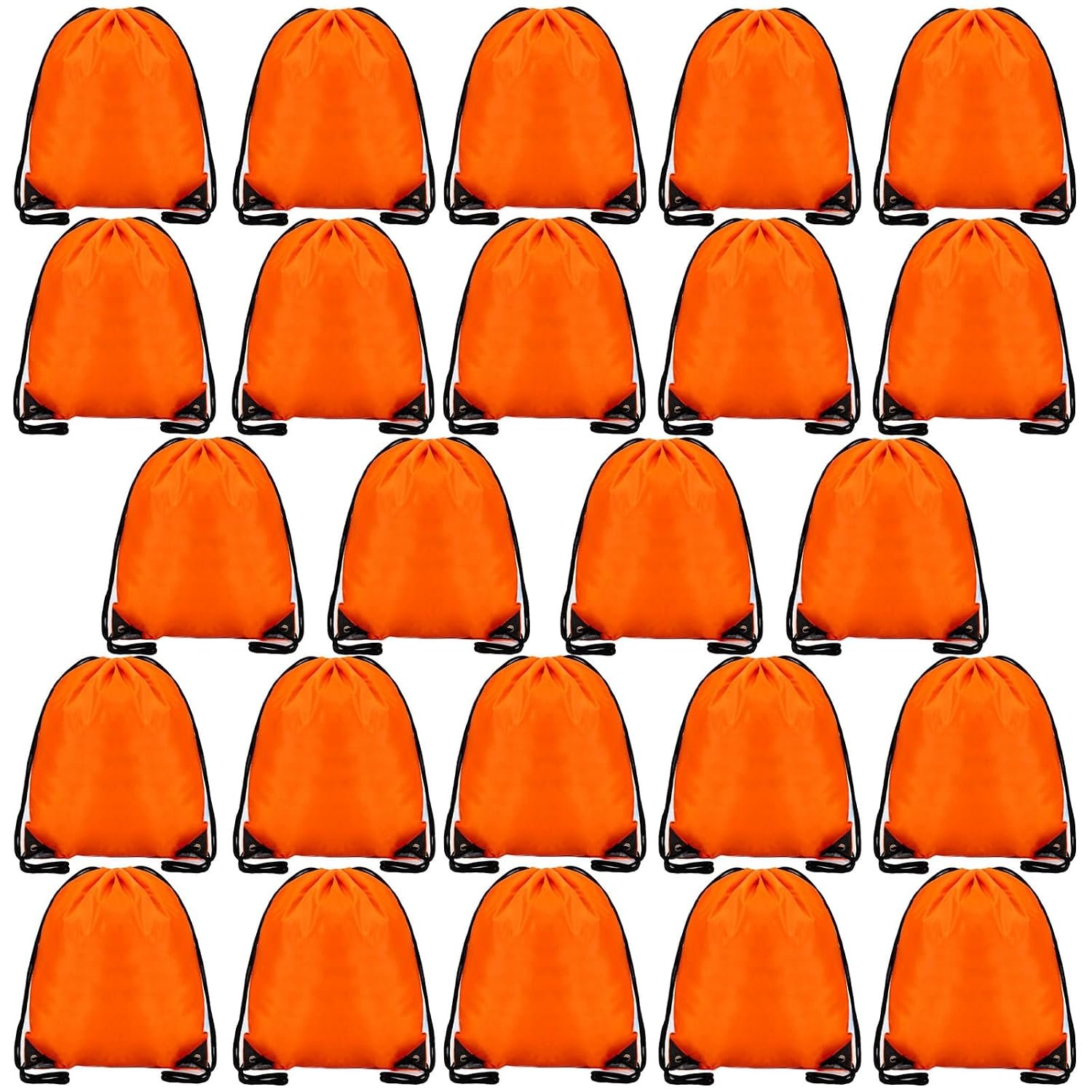 YOSERA 24 Pcs Drawstring Bag,Drawstring Backpack Bags for Gym School Travel Picnic Storage Kids Adults,Pe Sport String Backpack Gift Bags for Girls Boys
