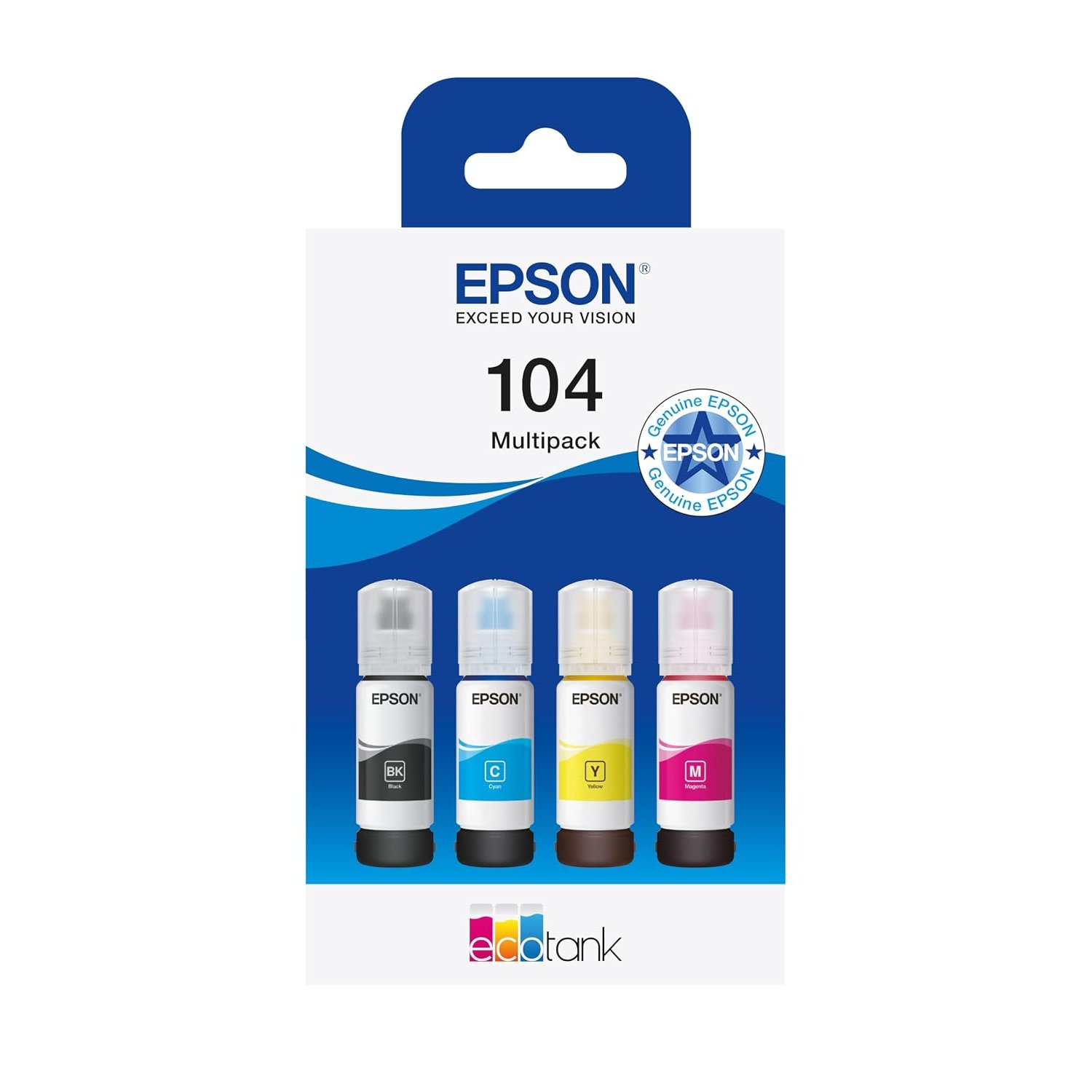 Epson EcoTank 104 Genuine Multipack Ink Bottles