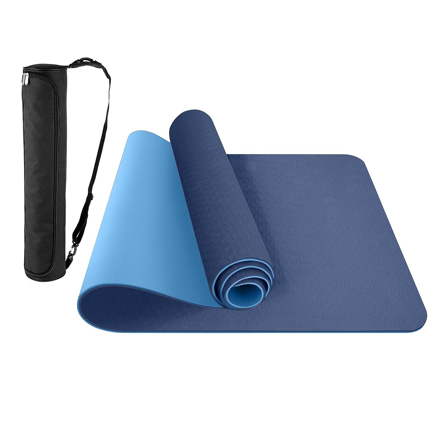 ComFy Premium Non-Slip TPE Yoga Mat – Eco-Friendly Workout Mat for Pilates, Meditation, 183cm x 61cm x 6mm