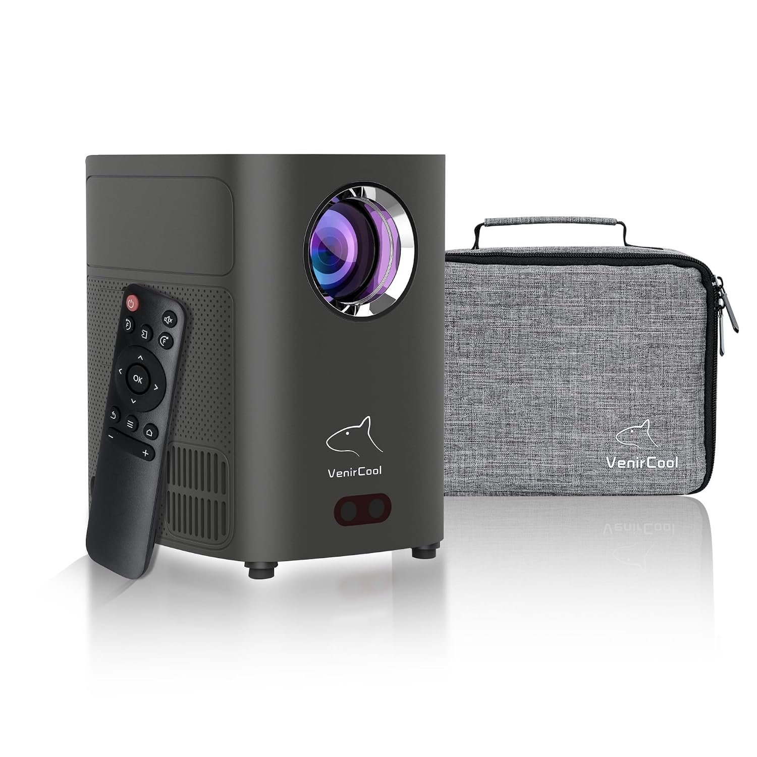 2026 upgraded Smart Android mini projector with wifi and bluetooth,Auto Focus & Keystone smart projector with apps,Portable Projector for bedroom home cinima proyector, Compatible with Smartphone