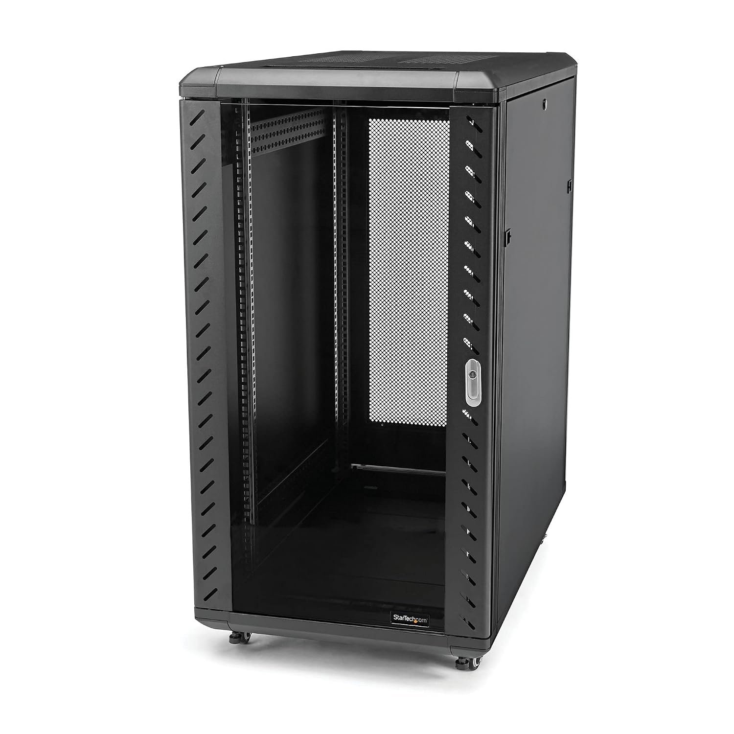 StarTech 32U Enterprise-Grade Server Rack Cabinet, 19in Enclosed 4-Post Rack with 33in (83cm) Mounting Depth and 1764lb (800kg) Weight Capacity