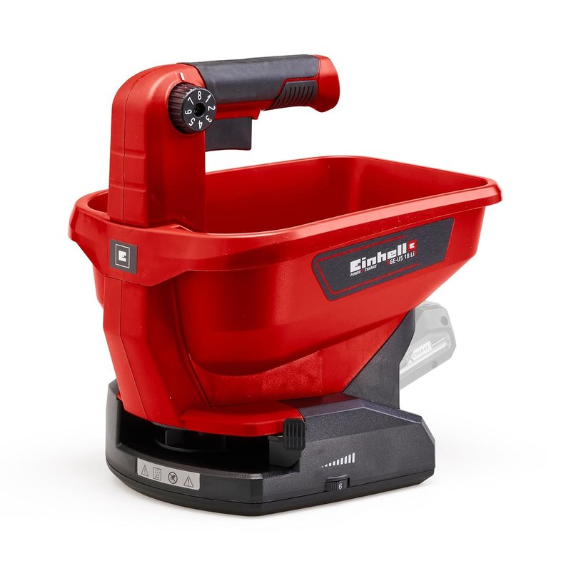 Einhell Cordless Spreader 18V Power X-Change, Adjustable Scatter Width, Variable Flow Rate, for Fertilizer, Grass Seed, Salt and Grit, Without Battery GE-US 18 Li Solo