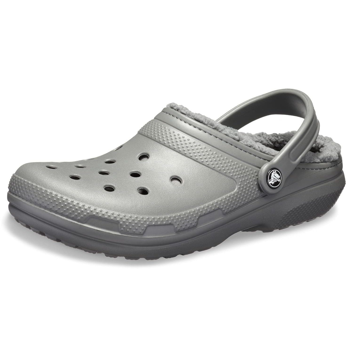 Crocs Unisex Adult's Classic Lined Clog, Grey (Slate Grey/Smoke 0ex), M7/W8 (41/42 EU)