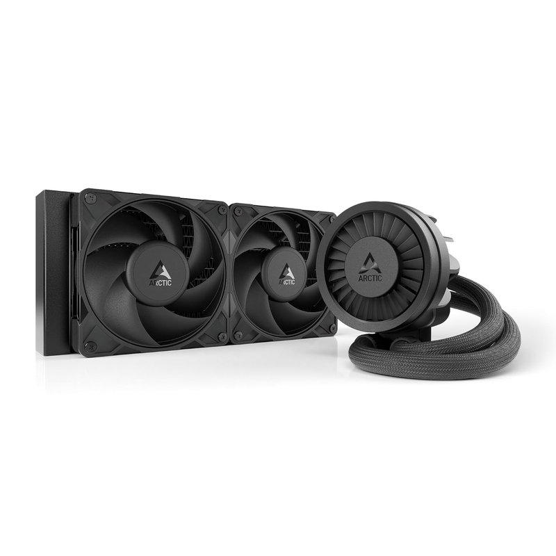 ARCTIC Liquid Freezer III Pro 240 - AIO CPU Cooler, 2 x 120 mm Water Cooling, 38 mm Radiator, PWM Pump, VRM Fan, AMD AM5/AM4, Intel LGA1851/1700 Contact Frame - Black