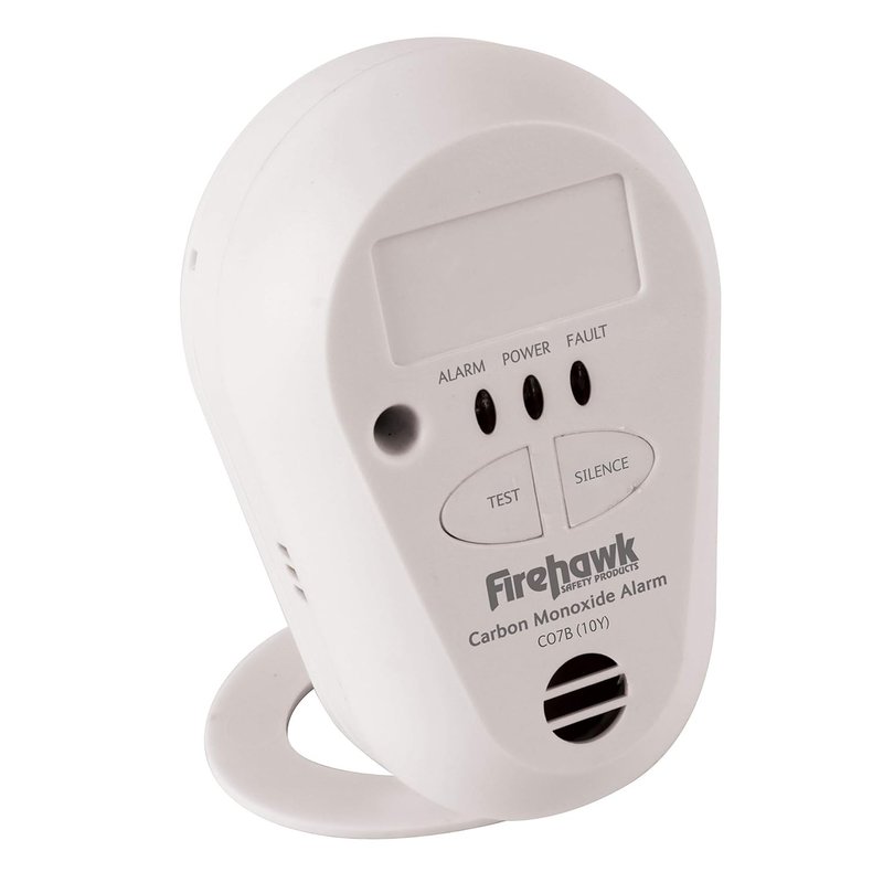 Firehawk CO7B-10Y Carbon Monoxide Alarm Detector with 10 Year Battery
