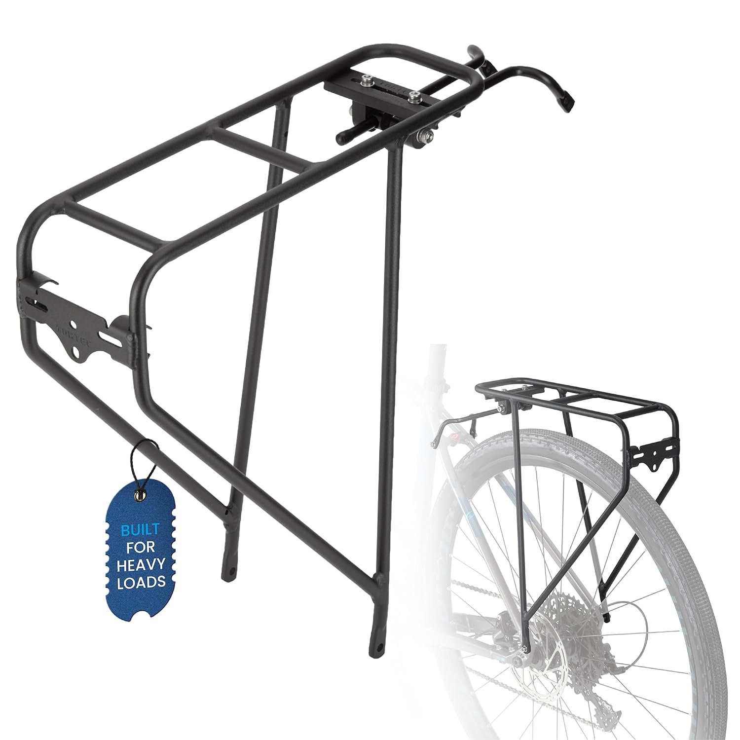 TOUR ULTRALITE REAR RACK BLACK, 26-700C