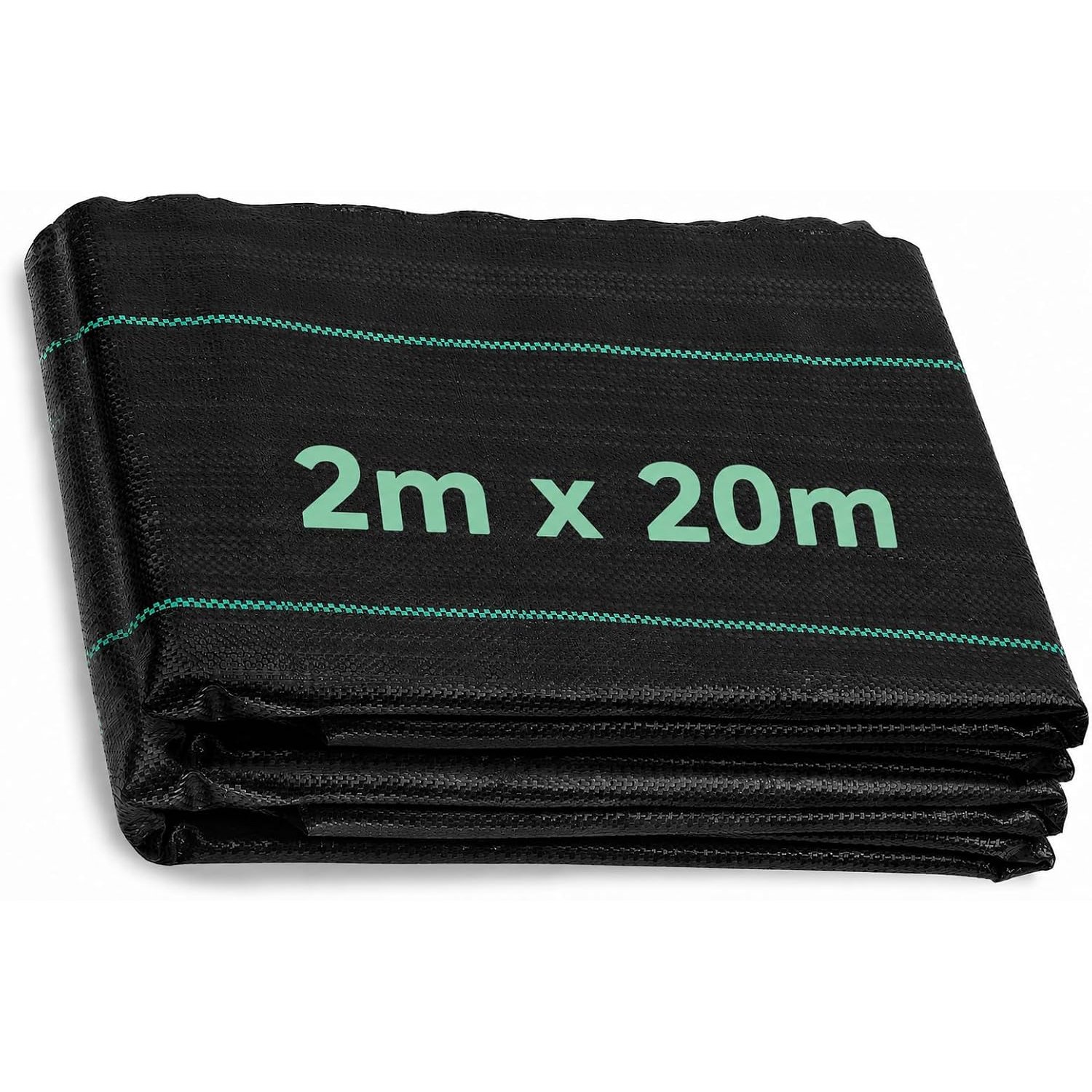 ANSIO Weed Control Membrane 2Mx20M Weed Control Fabric,Ground cover Membrane, UV stabilised Weed Barrier Fabric. Ideal for use in Patios, Garden, Flower beds, Landscaping - weed suppressant