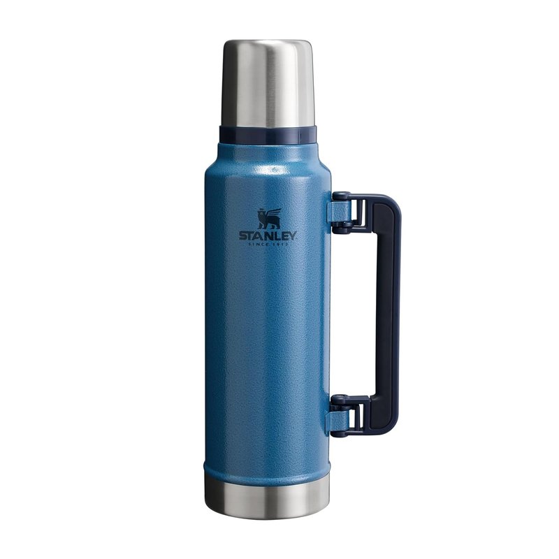 Stanley 1913 Classic Legendary Thermal Flask 1.4L - Keeps Hot Or Cold for 40 Hours - BPA-Free Insulated Bottle - Stainless Steel Coffee Flask - Leakproof - Dishwasher Safe - Hammertone Lake