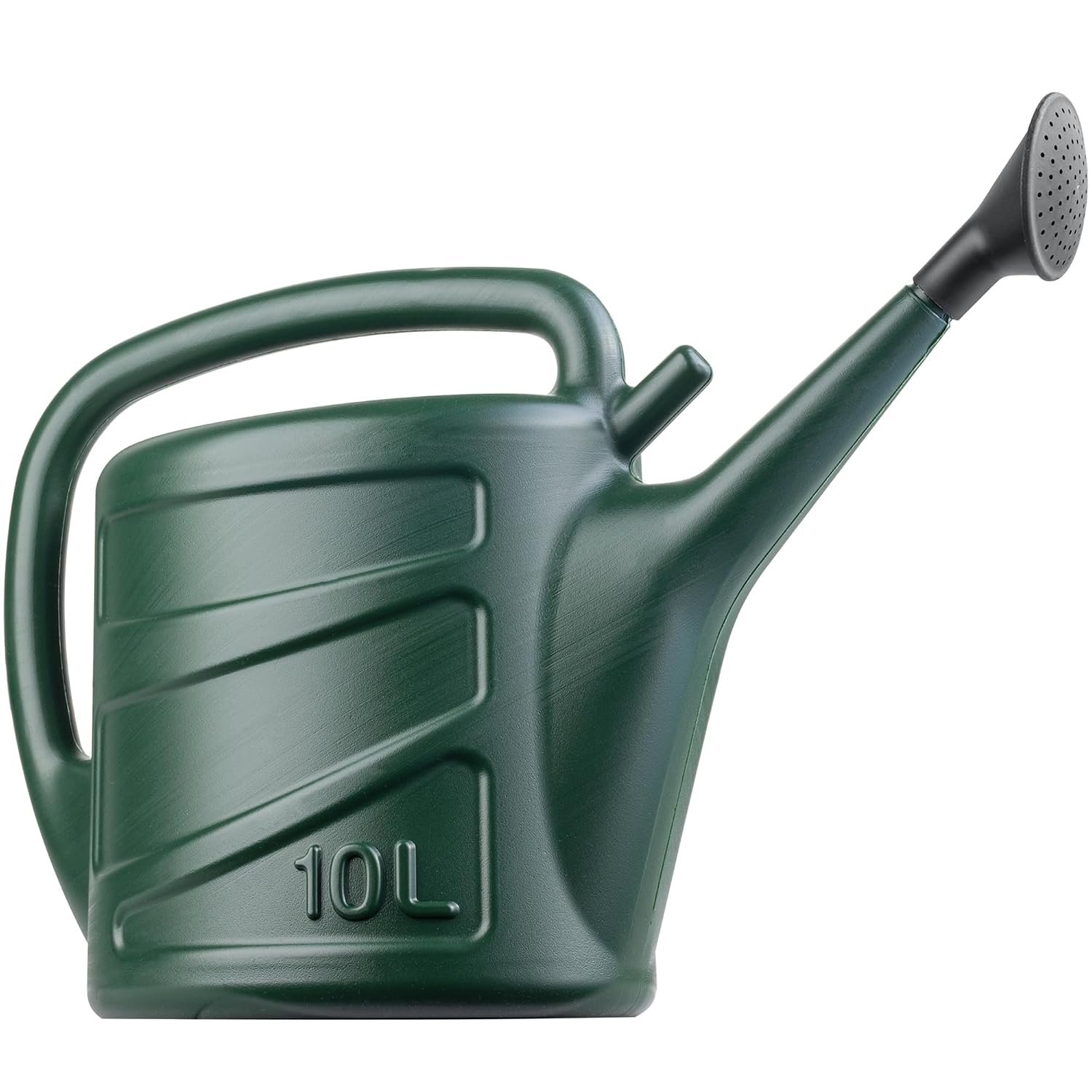 Hardys 10L Green Rose Watering Can - Outdoor & Indoor Watering Can with Detachable Sprinkler Rose Head, Long Spout Water Can for Houseplant & Garden Plants