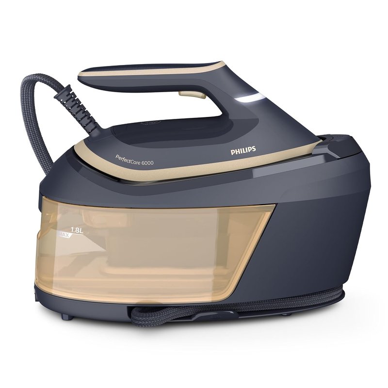 Philips PerfectCare 6000 Series Steam Generator, Powerful Steam, Guaranteed No Burns, Compact Design, 1.8L Detachable Water Tank, SteamGlide Advanced Soleplate (PSG6066/26)