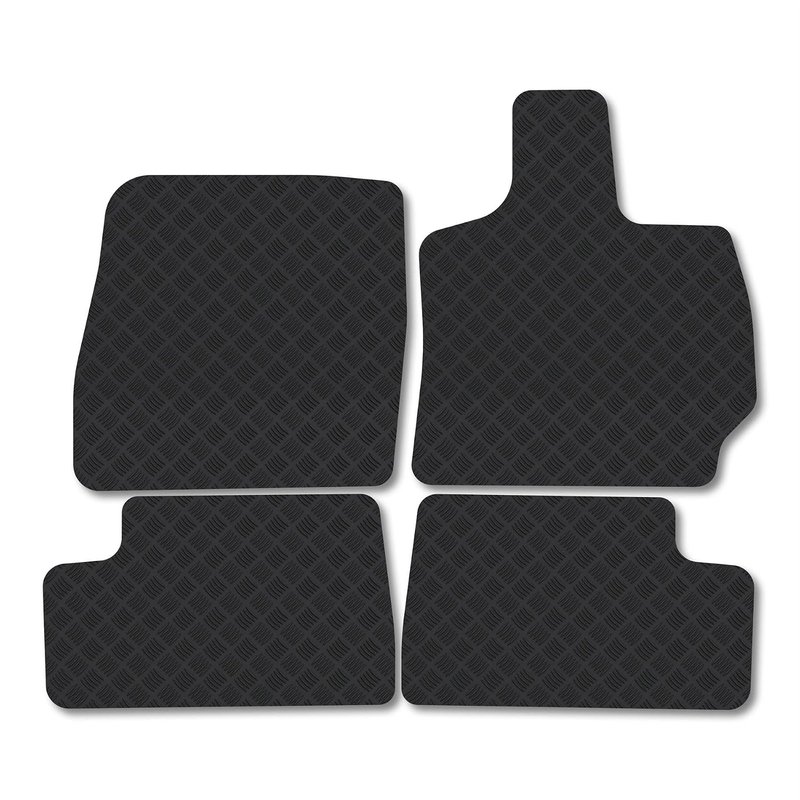 Omoda 5 Petrol (2024+) Rubber Car Mats Compatible with Tailored Fit Heavy-Duty Floor Mats Set Accessory Waterproof Durable Custom Fit 4 Pieces Water Resistant Easy-Clean With Clips