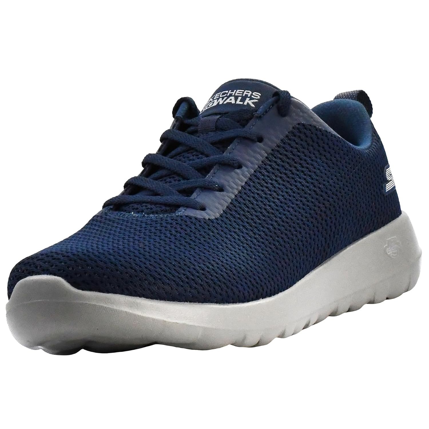 Skechers Men's Go Walk Max - Effort Walking Shoes, Navy/Grey, 10.5 Wide