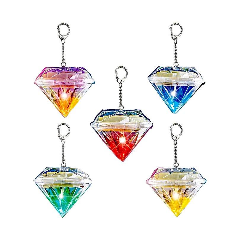 Sunboia Solar Diamond Hanging Lights, Solar Garden Lights,5 Pack RGB 7 Color Changing LED Decorative Lamps for Patio Garden Tree Walkway Lawn Yard Fence Deck