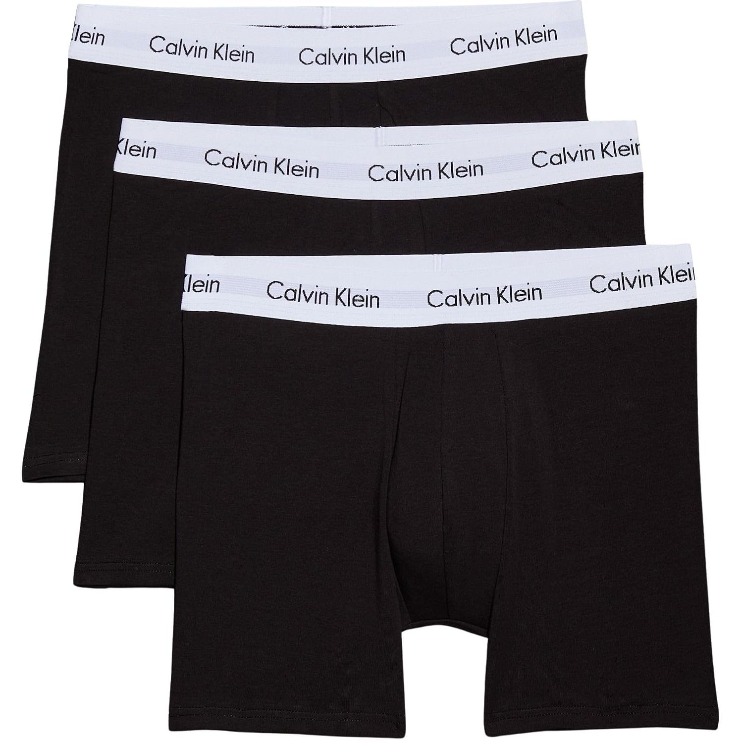 Calvin Klein Men’s 3 Pack Stretch Boxer Briefs, White (White), M