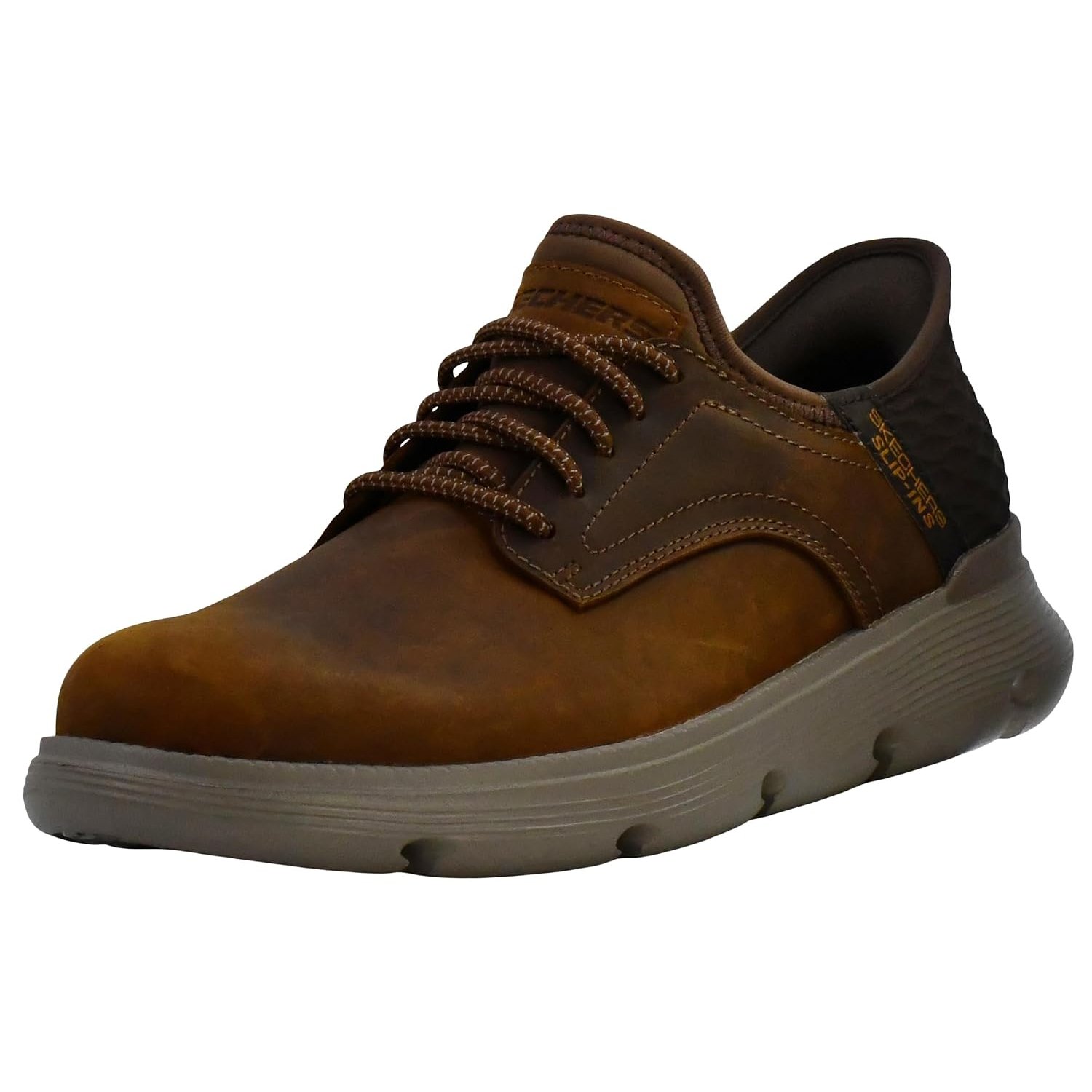 Skechers Men's Slip-ins Garza - Gervin Casual Slip-On Shoes, Dark Chocolate, 8 X-Wide