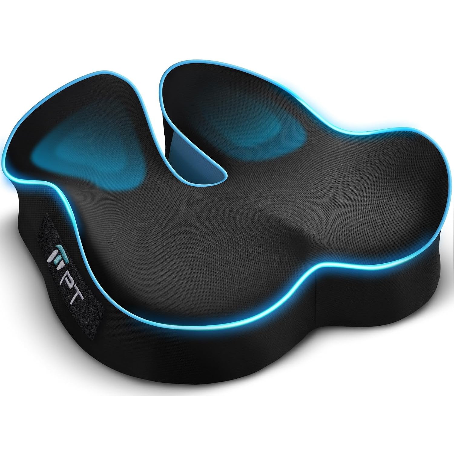 POOTACK Memory Foam Seat Cushions - Office Chair & Car Seat Cushion with Adaptive Design, Non-Slip Desk Chair Pad for Gaming, Travel and Long Sitting