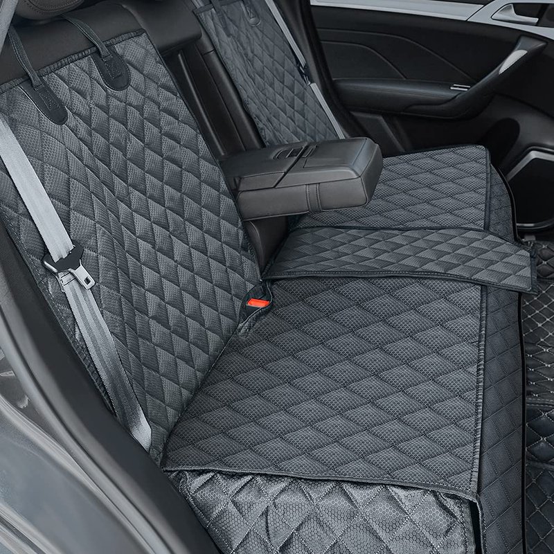 ANOSOSPECIAL Dog Car Back Seat Cover for Kids,Non Stick Fur Rear Seat Protector for Pet,Nonslip Waterproof Durable Universal Fit Interior Backseat Covers for Auto Van SUV