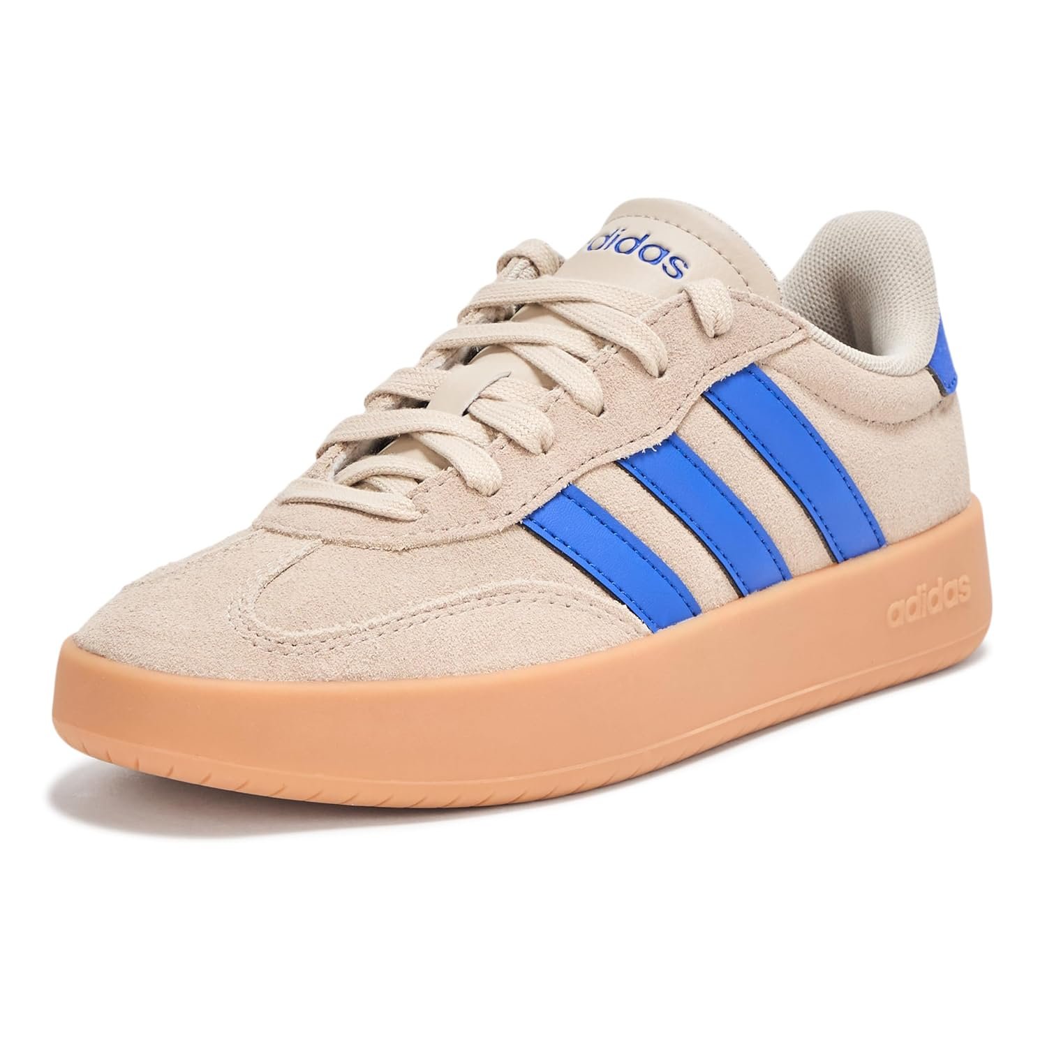 adidas Men's Barreda Sneaker, Wonder Beige/Lucid Blue/Gum, 5 UK