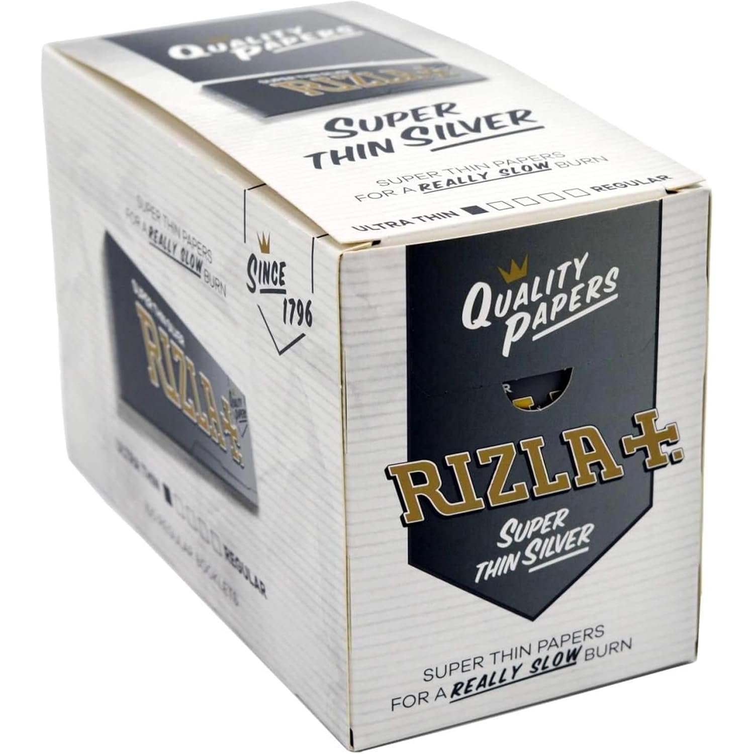 Rizla Regular Silver Rolling Paper Full Box Of 100 Booklets