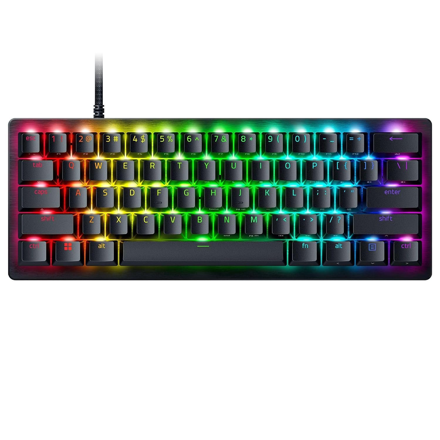 Razer Huntsman V3 Pro Mini - 60% Analog Optical Esports Keyboard ((Analog Optical Switches Gen-2, Quick Onboard Adjustments, Multi-function Digital Dial & Dedicated Control Buttons) US-Layout | Black