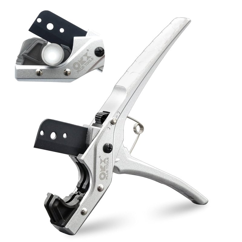 ORXPLUS Tools FlexiPro Pipe Tubing Cutter Plumbing Tool Cuts up to 1-1/4'' PTFE Blade,Rubber Hose,PPR PEX-A/B/C,