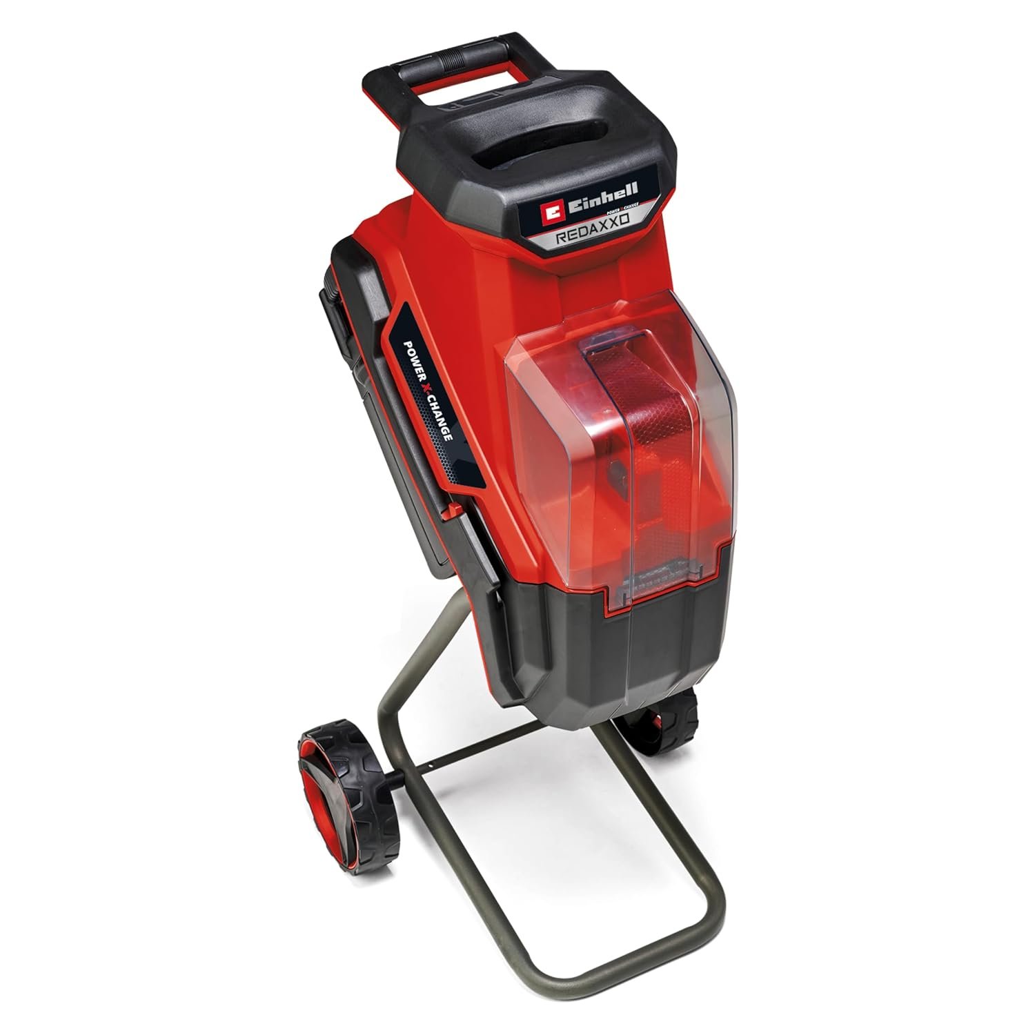 Einhell Cordless Garden Shredder 36V Power X-Change, Battery Powered Mulcher for Leaves and Branches, 3 Reversible Steel Blades, 25mm Branch Capacity, Large 55L Collection Sack, Without Battery