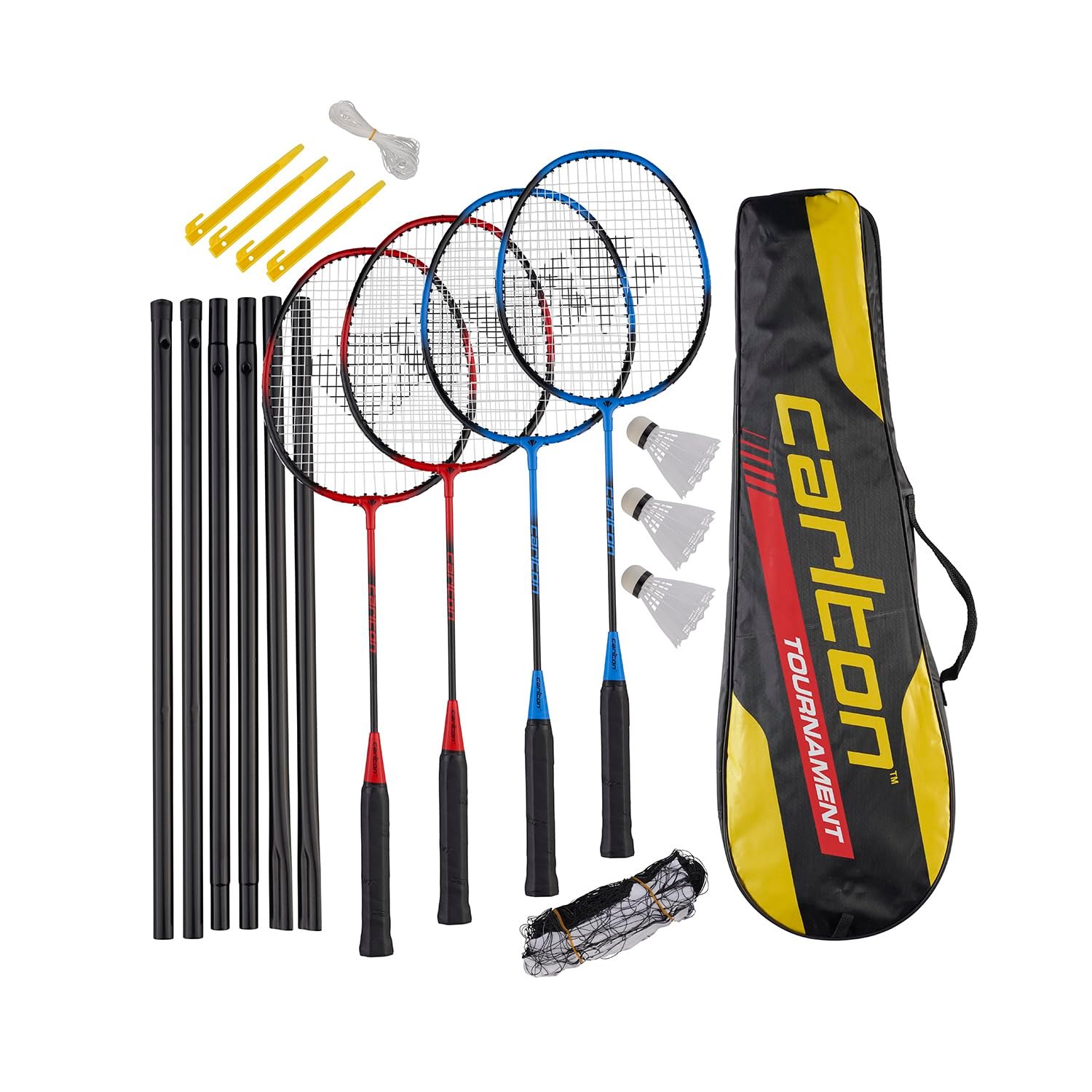 Tournament 4 Player Set, BLACK/RED, BLACK/BLUE