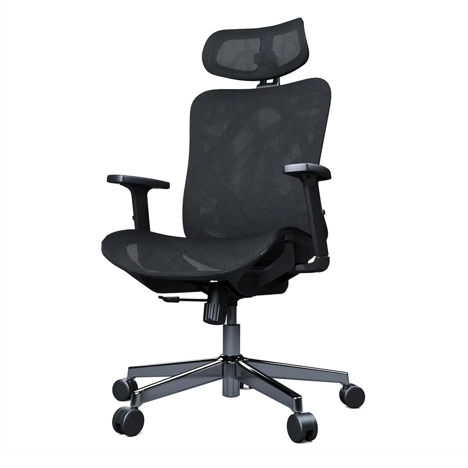 GT OMEGA ON-22 Ergonomic Office Chair - Breathable Mesh Desk Chair with Adjustable Lumbar Support & Headrest, Reclining 90°–125°, Sliding Seat for Home Office & Gaming
