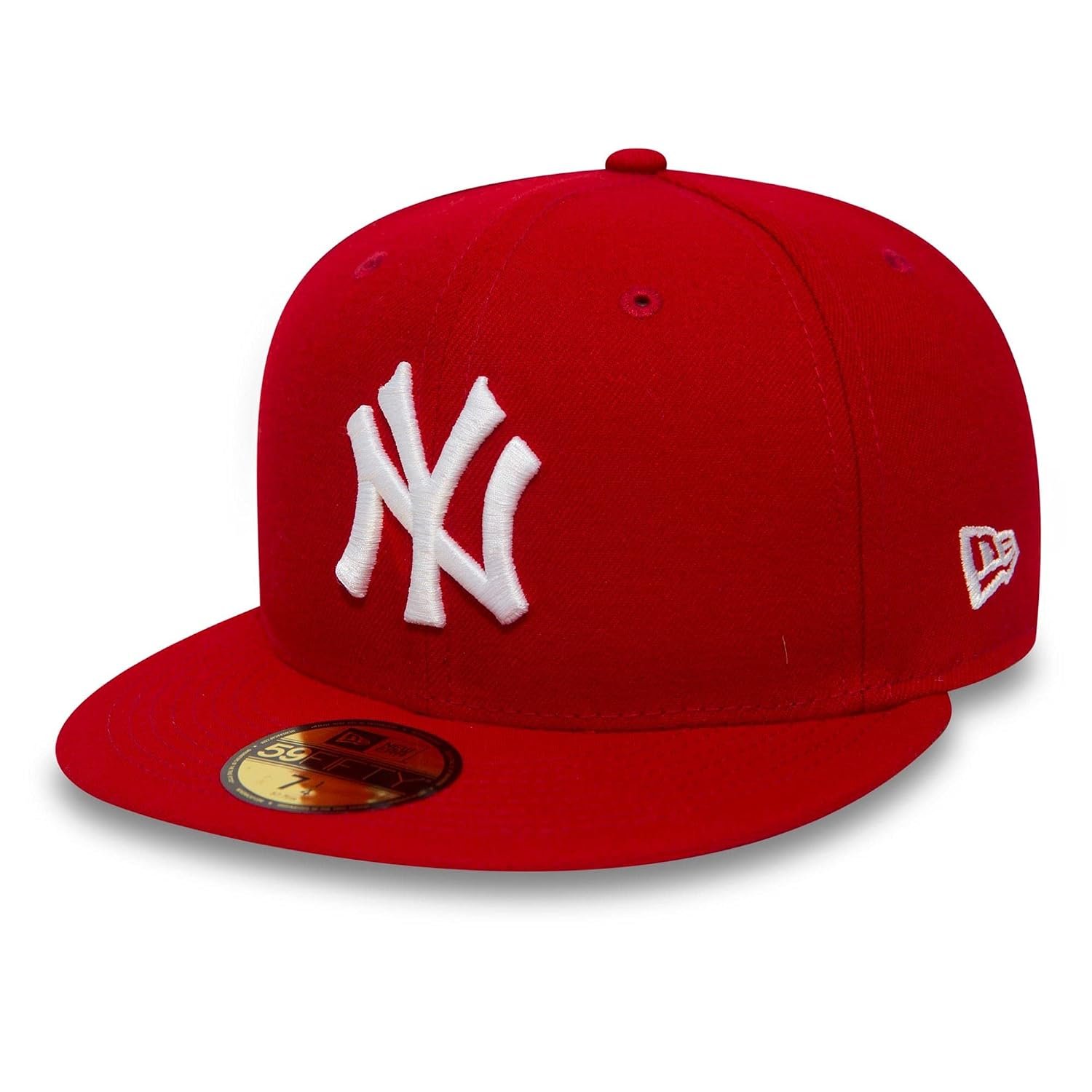 New Era New York Yankees Cap 59Fifty Basecap Baseball Fitted Kappe MLB Rot - 7-56cm (M)