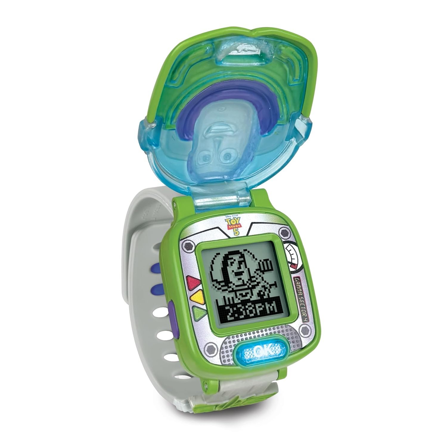 VTech Toy Story 5 Buzz Lightyear Learning Watch, Official Toy Story 5, Kids Watch with 4 Games, Stopwatch, Timer & Alarm, Educational Gift for Kids 3, 4, 5, 6 Years, English Version