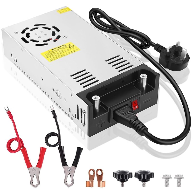 EAGWELL 12V DC Power Supply Universal SMPS 240V to 12V Converter 30A 360W Adjustable Switching Power Supply for CCTV, LED Strip light, Radio, Computer Project