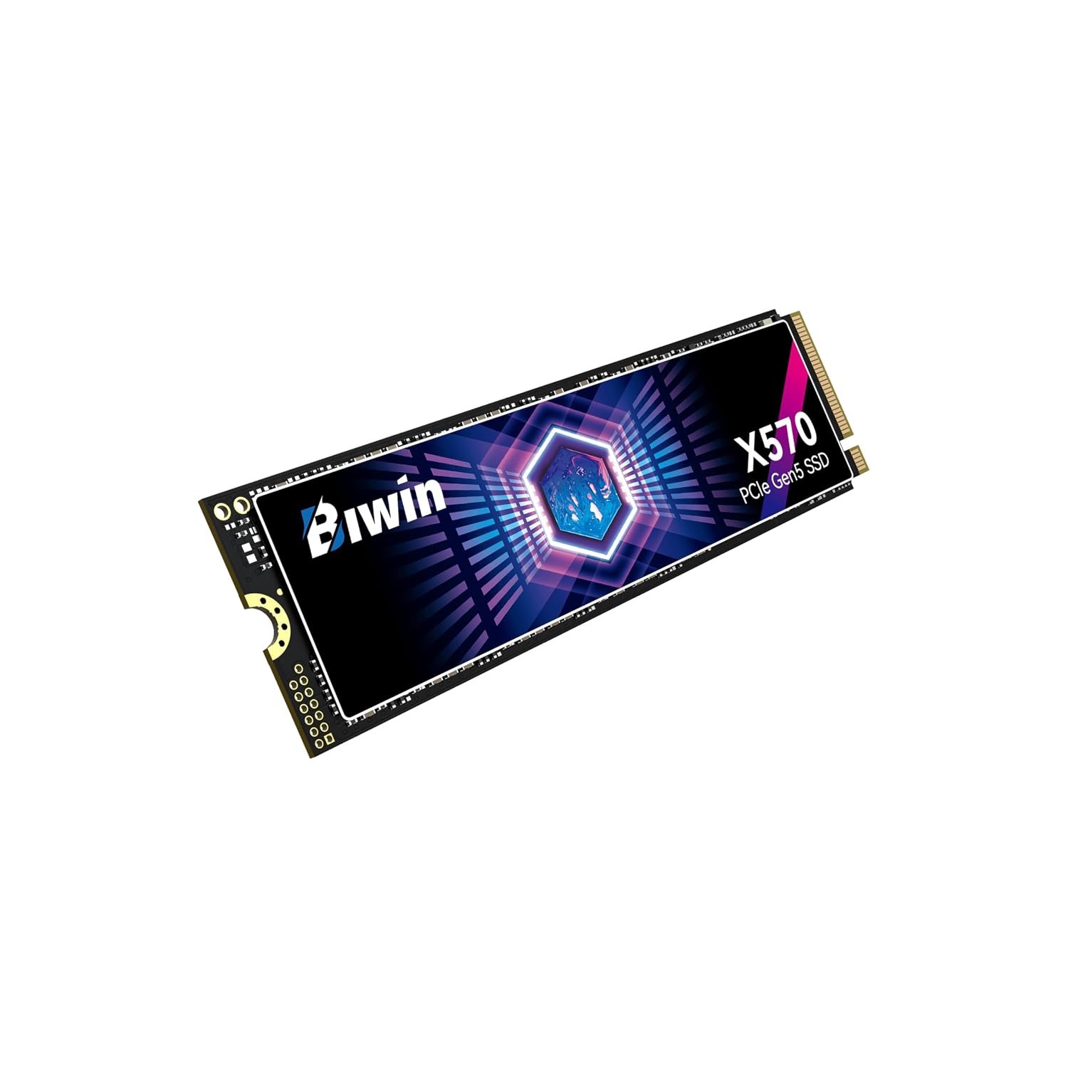 BIWIN Black Opal X570 Gen5 SSD 1TB, M.2 2280 PCIe 5.0 NVMe 2.0, Up to 14000 MB/s, Microsoft Directstorage Internal Solid State Drive for Desktop & Laptop AI PC