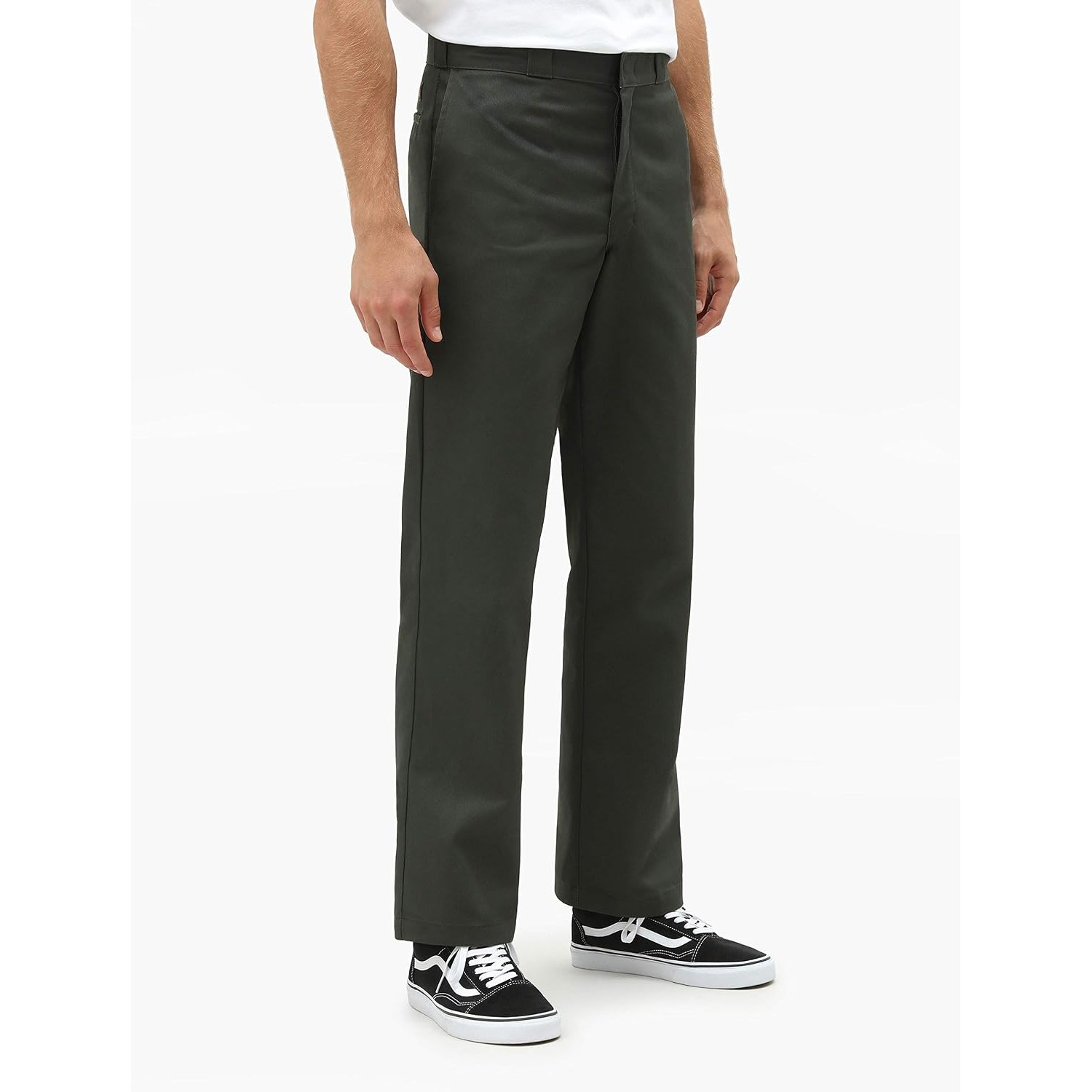 Dickies Men's Original 874 Work Utility Pants, Olive Green, 32W / 34L