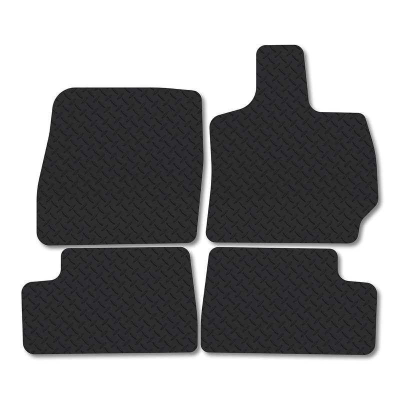 Omoda 5 Petrol (2024+) 5mm Rubber Car Mats Compatible Premium Durable Tailored Fit Heavy-Duty Floor Mats Set Accessory Waterproof Durable Custom Fit Water Resistant Easy-Clean