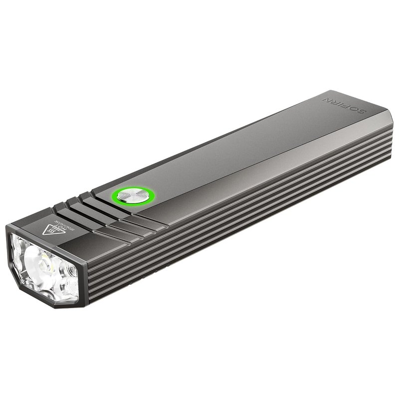 Sofirn ST1 Torch, 1500LM, Cyber Design, 226M Beam Distance, 5 Light Modes, Type-C Rechargeable, Portable Wrist Strap, Torches Led Super Bright for Home Use, Walking, Dog Walking, Emergencies