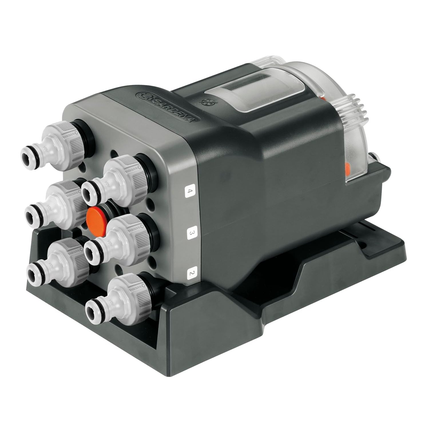 Gardena Water Distributor automatic: 6-point distributor, simple operation, space-saving, allows flexible use, ideal even at low water pressure, 3/4 inch outer threads (1197-20)