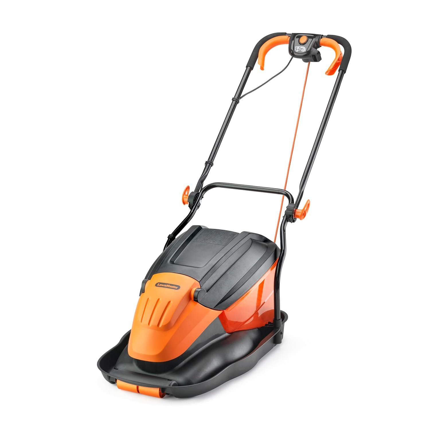 LawnMaster 1800W 36cm Electric Hover Mower - Grass Collection Box, Adjustable Cutting Heights, for Medium to Large Lawns, 2 Year Guarantee