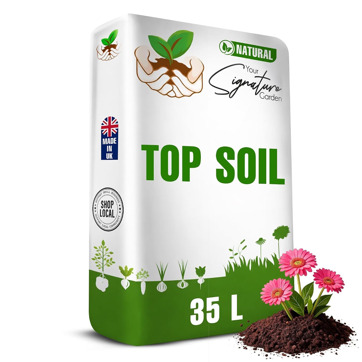 Laeto Your Signature Garden Outdoor Enriched Top Soil Compost Soil Bags For Planting Sowing Baskets And Tubs Top Soil For Garden - Bulk Bag